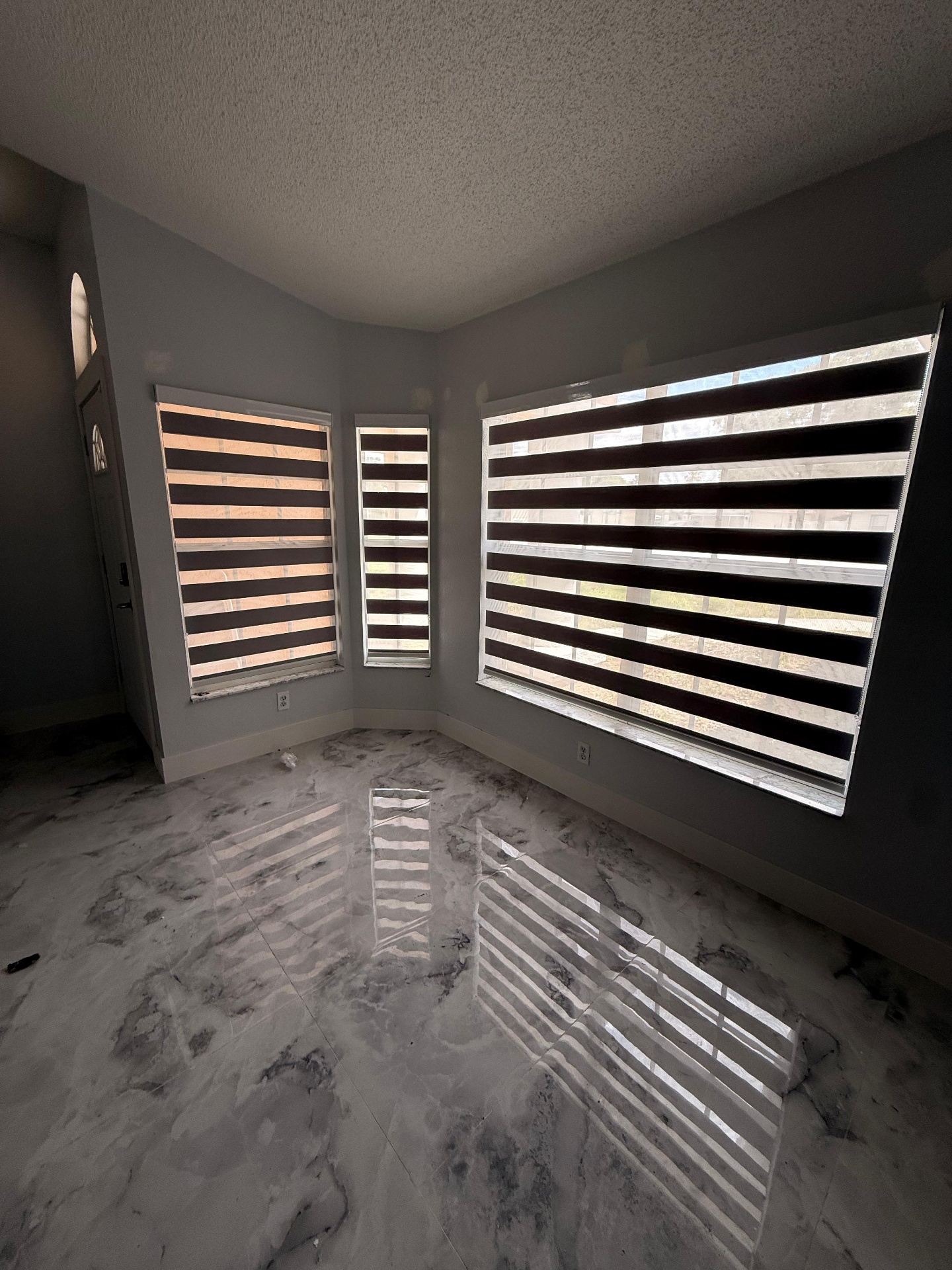 Before and after: bedroom transformed with custom blackout shades